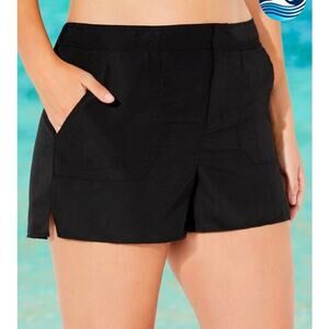 Swimsuits for All Sz 22 Cargo Swim Short Built in Brief Chlorine Resistant NWT